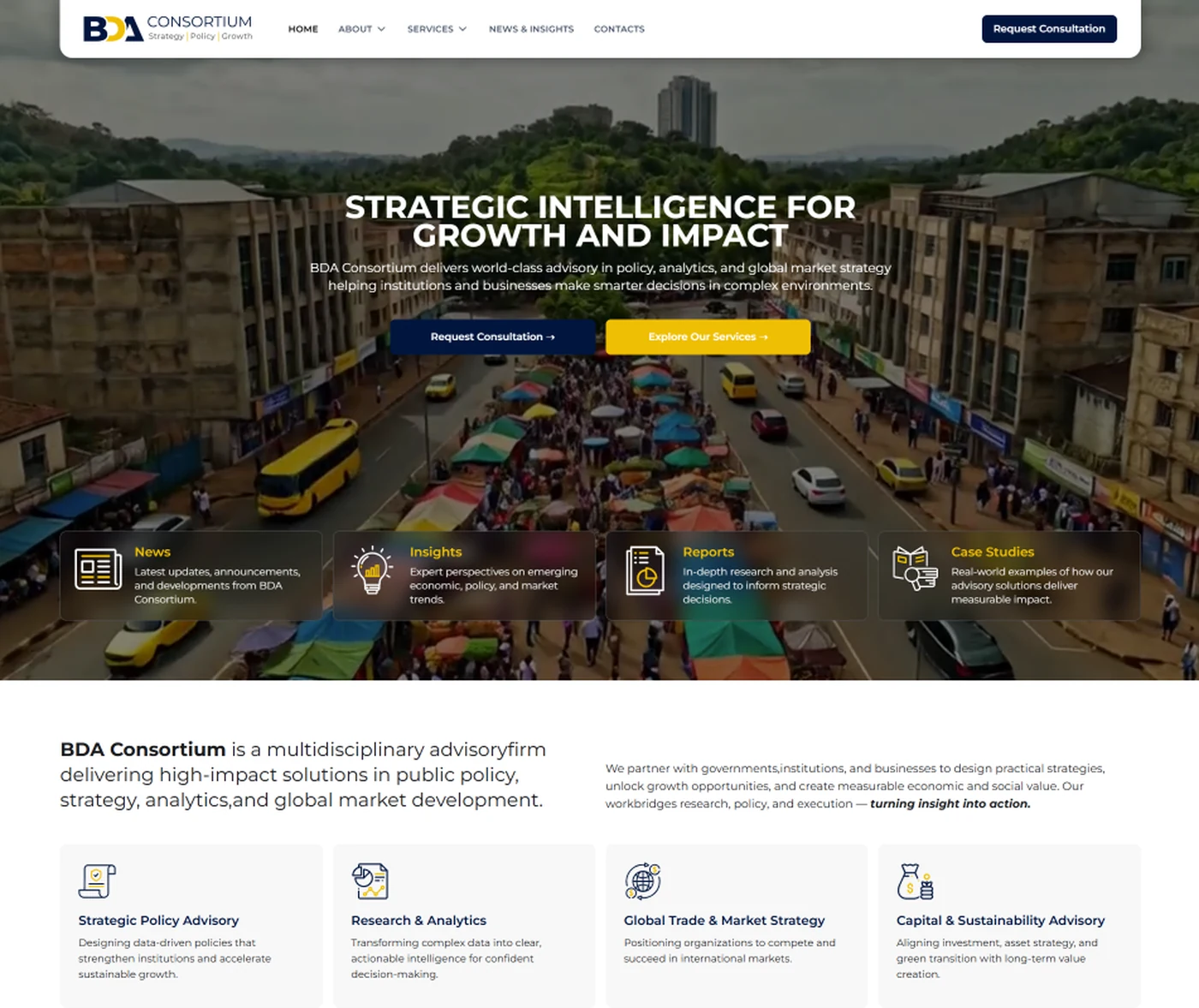 BDA Consortium — Strategy, Policy & Advisory Website