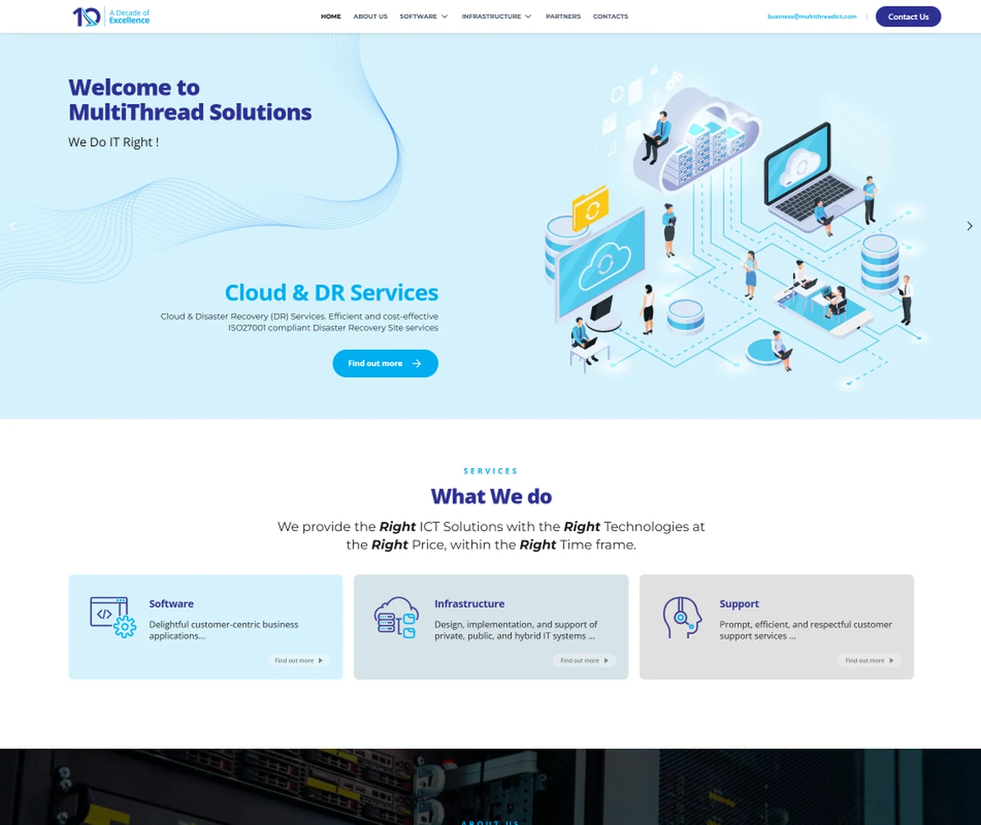 MultiThread Solutions — ICT & Cloud Solutions Website